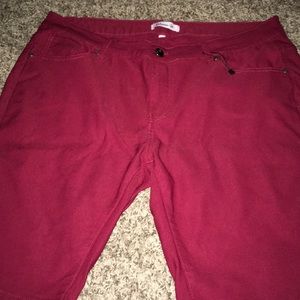 Burgundy shorts from forever 21